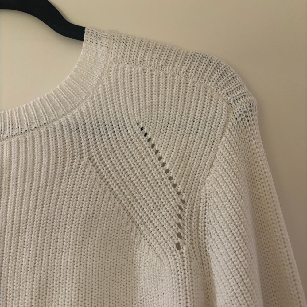NWT Ivory Knit sweater + blouse Combo - Picture 6 of 10